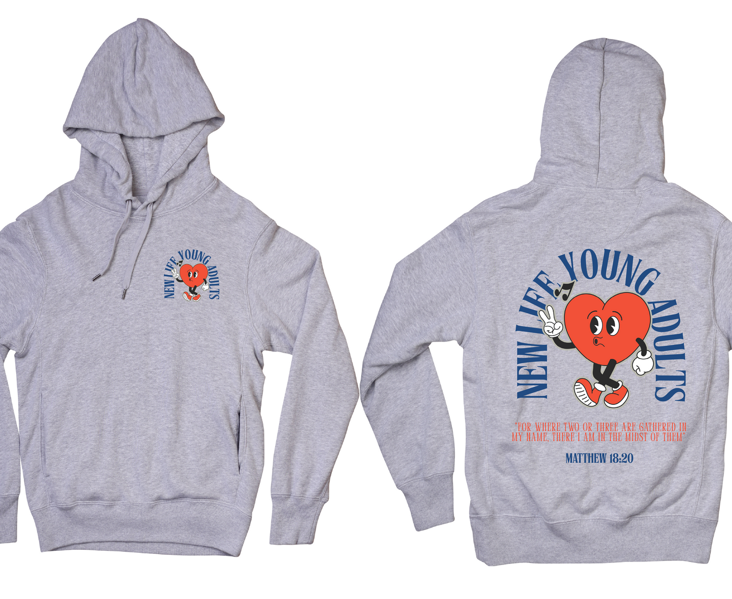 YA - HEART CARTOON HOODIE